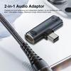 1-3 шт. USB Type-C на 3,5 мм Адаптер для наушников и зарядки 100 Вт 2 в 1 USB C в Type-C Конвертер с аудиоразъемом Aux для iPhone