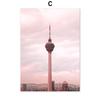 Romantic Sunset Landscape Painting Ferris Wheel Posters for Home Design Modern Decoration for Living Room Frameless Art Prints No Frame