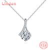 Lindon S925 из стерлингового серебра с муассанитом, роскошное индивидуальное ожерелье с подвеской, женское классическое ожерелье Tide Sugar, полное дикой цепочки на ключицы