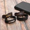 Hand-Woven Leather Bracelet Men Fashion Multi-layer Design Bracelet For Men Jewelry Gift