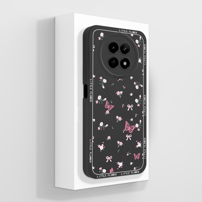 Чехол для Oppo Realme 12 13 14 P1 P2 Pro 14T 12X Сумки для телефона Милые узоры с медвежьими лапками Жидкий силикон Улучшенный пыленепроницаемый защитный чехол для корпуса Oppo