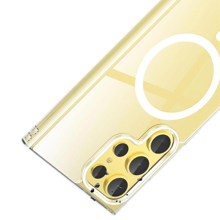 Coque pour Samsung Galaxy S25 ULTRA - Silicone Transparent avec Cercle magnétique intégré Phonillico®