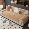 New Comfortable Cotton Plush Sofa Cushion Winter Anti-skid Thickened Seat Cushion Selling Plush Leather Sofa Covers Mat