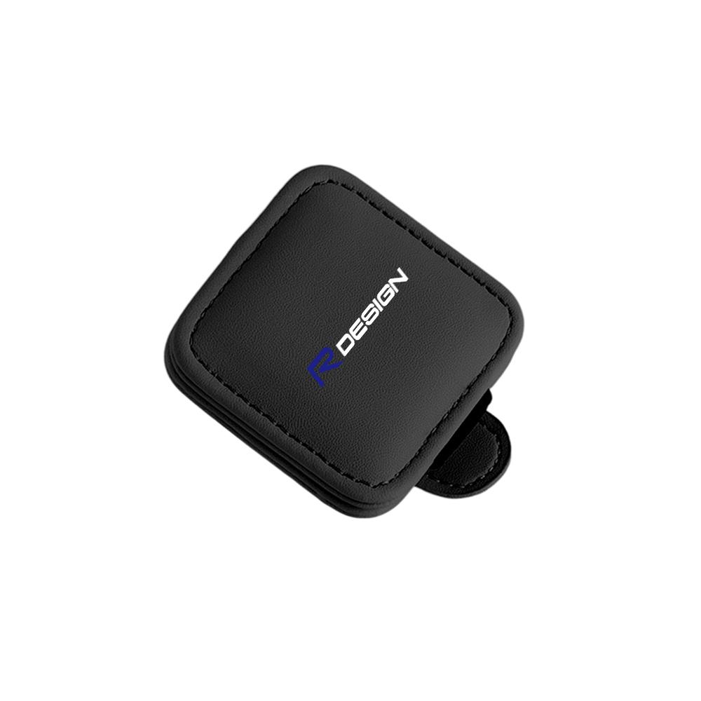 Car Leather Glasses Clip Visor Sunglasses Storage Fastener Suitable for Volvo Xc60 V50 V40 Xc90 S40 S60 S60 V90 V60 S90 Xc40