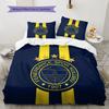 Fenerbahçe Sports Club Pattern Bedding,Quilt Set Quilt Cover Pillowcase Home Birthday Gift(1 * duvet cover + 2 * pillowcase, without core)