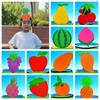 Elastic Cartoon Fruit Headband Funny Kindergarten Performance Headwear  Nutrition Month