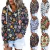 Women's Casual Fashion Long Sleeved Top Printed Round Neck Printed Hoodie