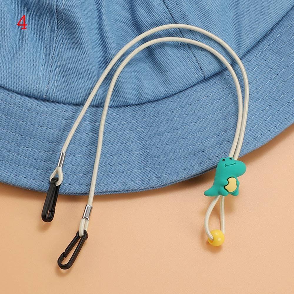 Hook Clips Hat Retainer Elastic Windproof Hat Strap Cartoon Hat Rope Hat