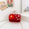 Eyecatching Kids Crossbody Bag Bright Red Pearl Princess Bag With Durable Features Antitheft