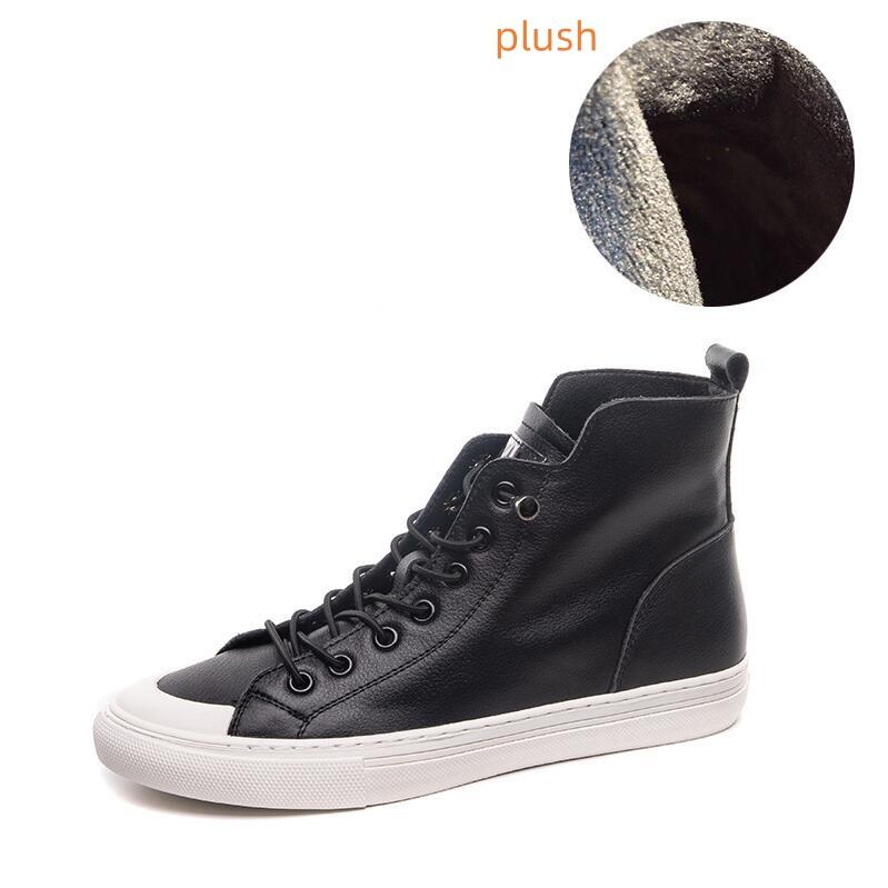 2024 Высококачественные туфли из коровьей кожи Женская обувь Повседневные кроссовки Трендовые ботинки Модные туфли на плоской подошве Черные белые красные ботинки