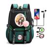 Anime Adults Large Capacity Backpack Bags Demon Slayer Nezuko Kawaii Cartoon School Bag forManga To Travel Daily Girls Bookbags