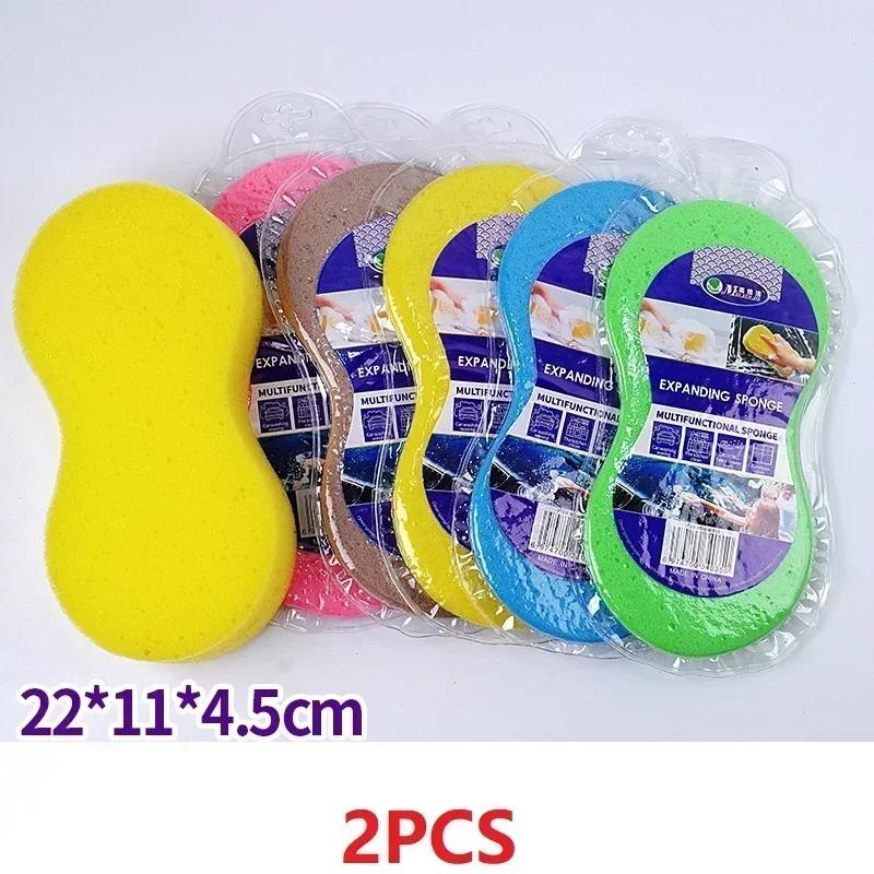 2/5 шт. Губки для мытья автомобиля высокой плотности Большие сотовые губки в форме восьмерки Блок для чистки автомобиля, нанесения воска Инструменты для чистки Аксессуары для чистки