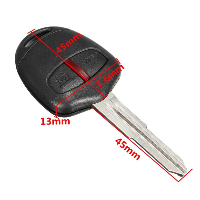 2 Buttons Car Remote Key Fob 433MHz ID46 Chip For Mitsubishi L200 Shogun For Triton Pajero Montero 2006 2007 2008 2009 2010+
