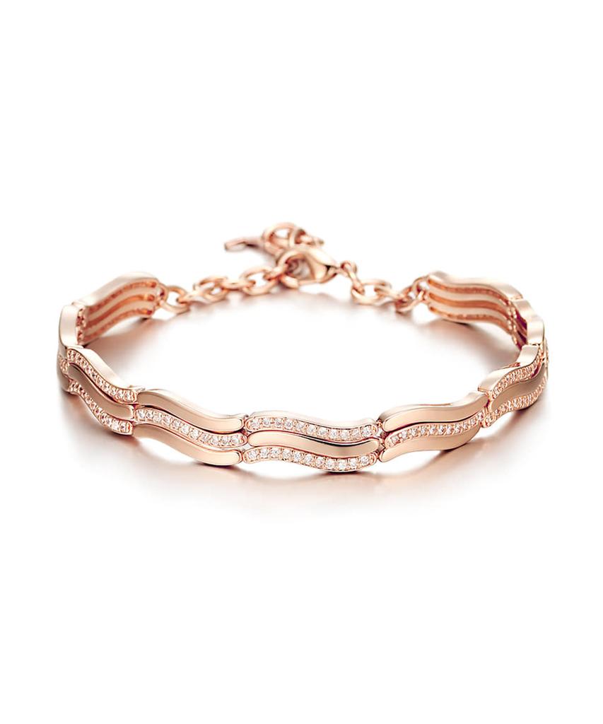 Ellejewelry Браслет-теннис с волнистыми точками Elbrbb015