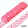 10yards/lot Multi-Color Lace Trim Fabric 40MM Embroidered Net Lace Trim For Sewing Decoration DIY Embroidered Lace Ribbon