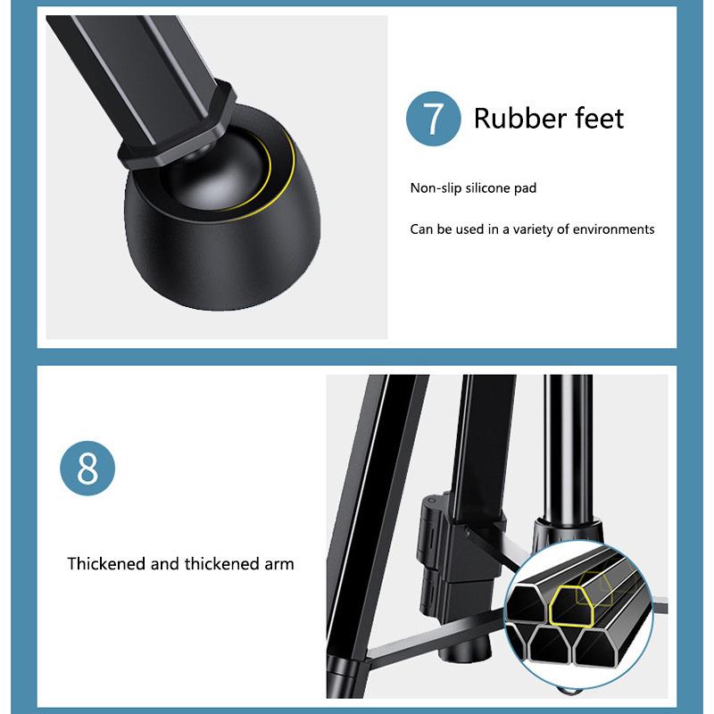 1,7-метровый штатив-крест для DSLR-камеры и телефона с Bluetooth для прямых трансляций и фотографии.