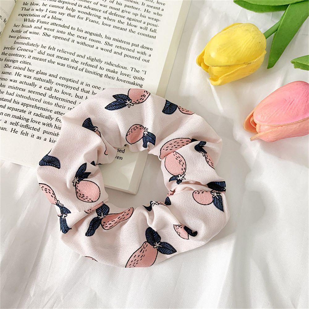 Girls Headwear Strawberry Hair Accessories Fruit Scrunchies Ponytail Holder Hairs Ties Hair Rope