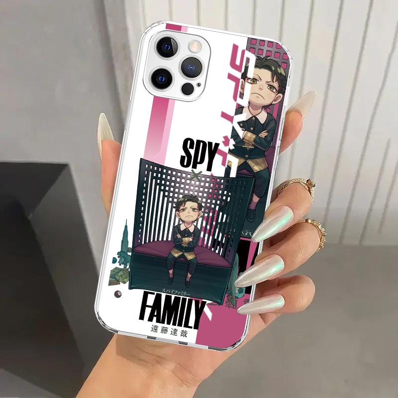 Чехол для телефона Anya из аниме Семья шпионов для iPhone 16 15 14 13 12 Mini 11 Pro Max 16E X XS XR 7 Plus 8 SE 2020 Мягкий чехол с принтом