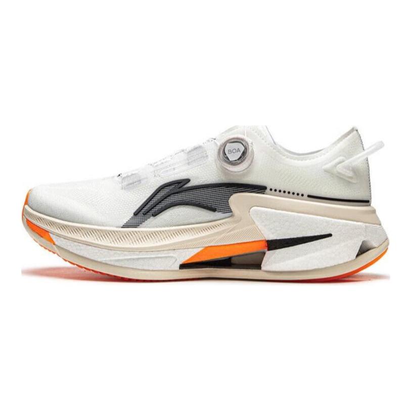 Li Ning Амортизирующие Нескользящие Износостойкие Низкие Беговые Кроссовки Мужские Белый Черный Оранжевый ARZU005-3