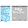 2026 Christmas Window Sticker Snowman Snowflake Glass Stickers Double Sided Printed Electrostatic Decals Home Party Decorations