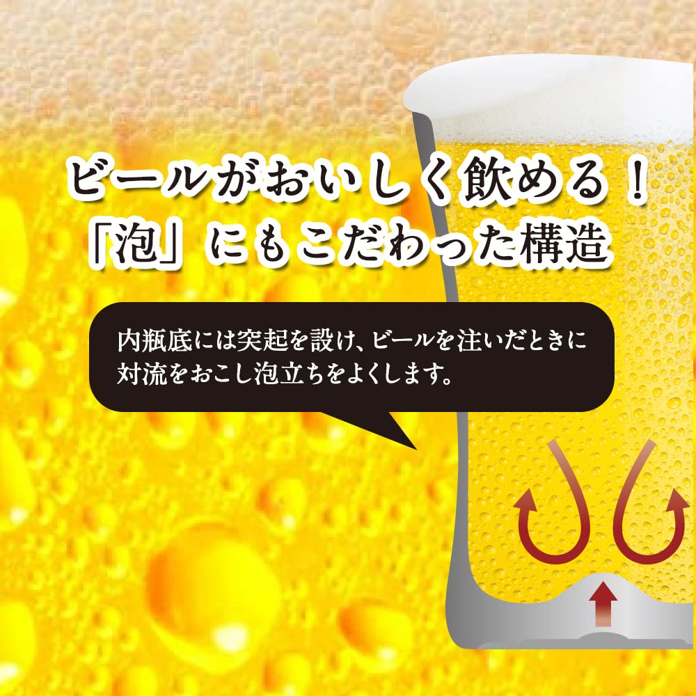 Doshisha Drinking Mug Hige 420ml Dishwasher Safe Vacuum Insulated Beer Mug Silver Warm/Cold