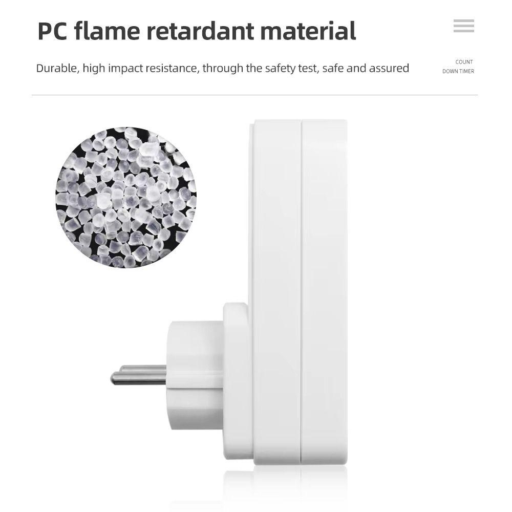 Вставляемый в розетку 10-часовой переключатель-таймер Обратный отсчет Настройка времени Переключатель-таймер Электронный ваттметр Бытовой