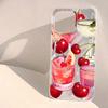 Чехол для телефона с рисунком из фруктового сока и вишни для Samsung Galaxy S26 S24 S25 S23 Ultra S22 S21 Plus FE A15 A34 A35 A50 A54 A55