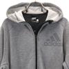 Adidas Толстовка с длинным рукавом на молнии серая PRIME Мужская Б/У
