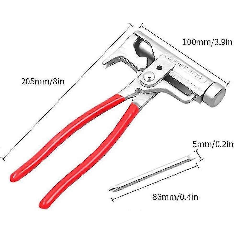 Multifunctional Hammer, Multi-function Hammer Pipe Wrench Pliers Wrench 10 in 1 Red Portable Screwdriver Tool Belt Carpenter Camping Hammer
