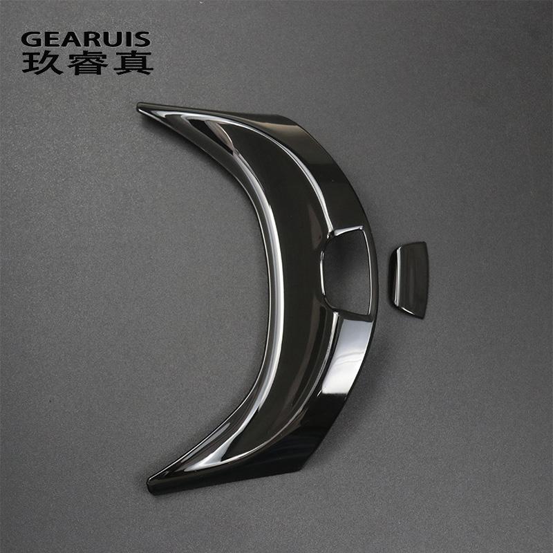 Для Mercedes Benz C Class W205 2015-автомобильный центральный подлокотник, панель заднего воздуховыпускного отверстия, наклейки на рамку, отделка