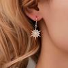 Fashion Net Red With Pendant Earrings Sun Flower Exaggerated Earrings Trend Female Accessories