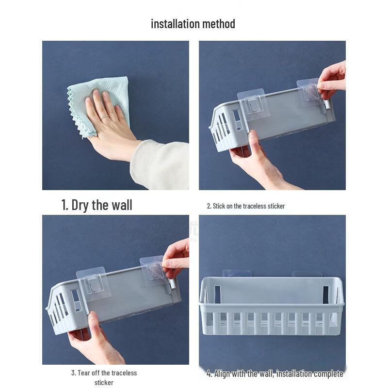 LIEI Drill-Free Suction Cup Wall Shelf