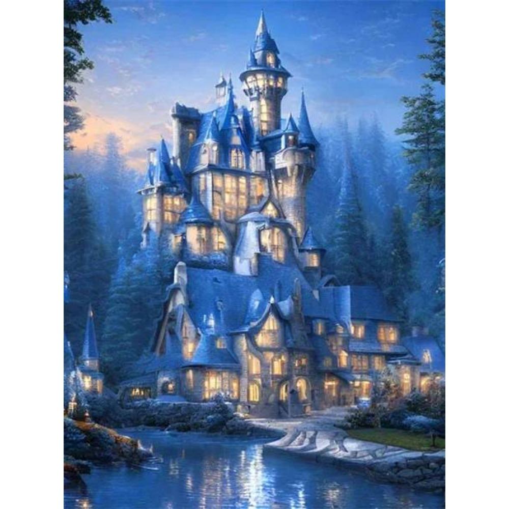 DIY полная круглая алмазная живопись вышивка крестиком 3D милый котенок животное сцена домашний деко художественное здание алмазная живопись 5d алмазная живопись