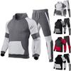 Men's Tracksuit Hooded  Hoodie Set 2 Pieces Sporting Male Fitness Plush Sweatshirts Pants Sets