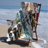 1pc Assassin's Creed Beach Towel, Beach and Seaside Swimming Pool Equipment, Fashion Pattern, Rectangular, Travel Essentials