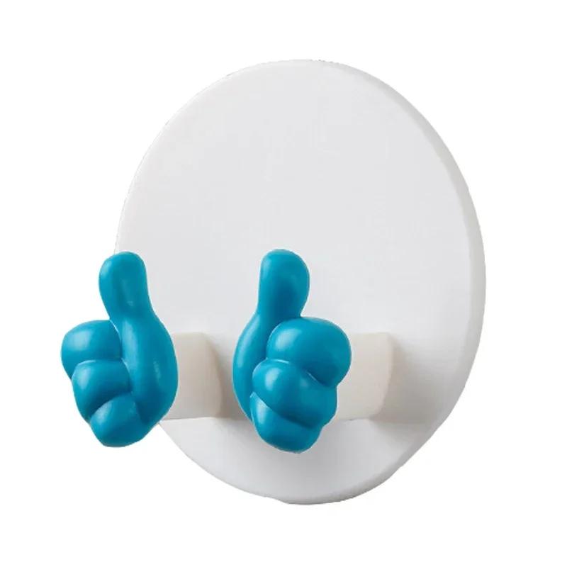 Креативный держатель для большого пальца, не требующий пробивки, настенный клей, вешалка для ключей, крючок для гаджета в ванной, полотенце, бритвенная стойка, кухонные гаджеты, крючок