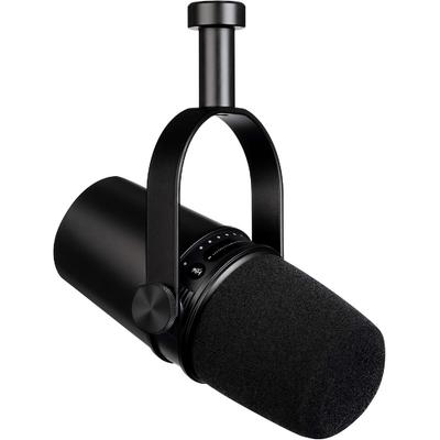 USB-микрофон MV7 для подкастинга, потокового вещания и игр, встроенный выход для наушников, цельнометаллический динамический микрофон USB/XLR, технология изоляции голоса