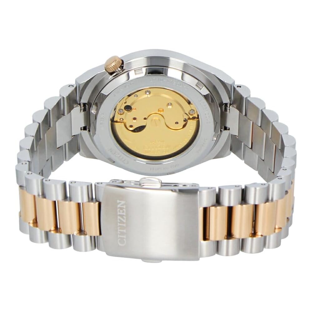 Мужские автоматические часы Citizen Citizen Collection Tsuyosa Серебристый Розовое золото Черный NJ0154-80H