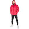 USB heated jacket for women and men, plus size, autumn, insulated, long, xxl, red, size S