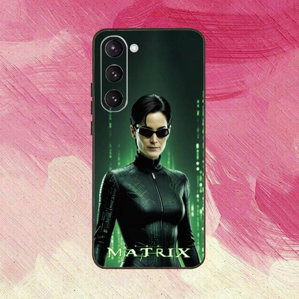 COOL Hacker The M-Matrix Phone Case For Samsung Galaxy A73,A72,A71,A70,A53,A52,A51,Others Soft Black Cover