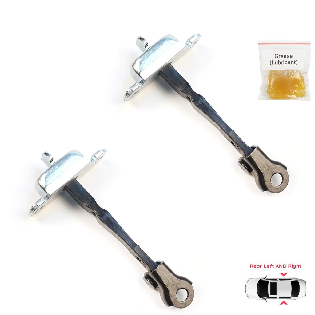 EDP1696-1 2 Pieces Rear Door Hinge Brake Stop Check Assy Limiter Strap for Hyundai i10 MK1 PA 2007-2018 794800X000 794900X000