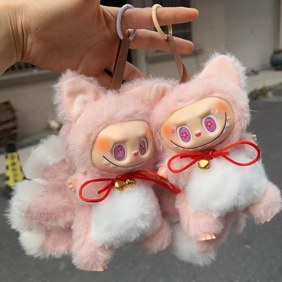 Девятихвостая лиса Лабубу Блайнд Бокс и Плюшевая игрушка Зимомо: Слияние мифологии и уличного искусства