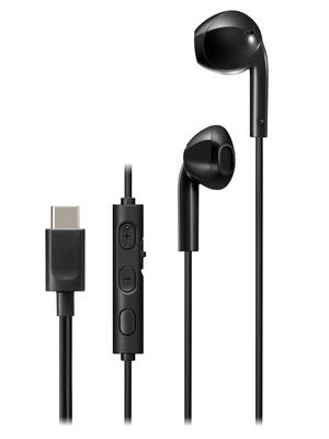 JVC Kenwood Наушники JVC проводные с микрофоном Type C открытого типа USB черные HA-FR17UC-B Type-C 1,2 м HA-FR17UC