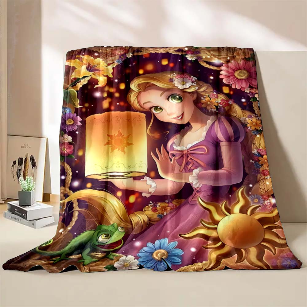 3D Princess Rapunzel Printing Blanket Kinds Adult Blanket Soft and Warm Bedding for Bed Sofa Travel Cover Blanket Holiday Gifts
