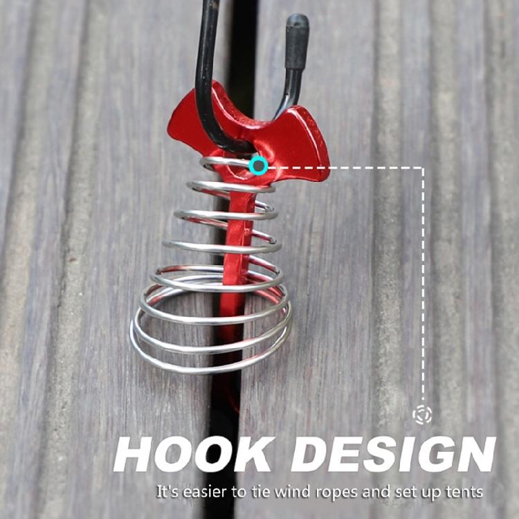 Fishbone Deck Anchors Peg Tents Tensioner for Outdoor Camping Hiking Easy to Use