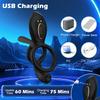 Cock Ring Vibrating for Men Ejaculation Delay Male Erectile Penis Ring G-Spot Clitoris Anal Stimulator Adult Sex Toy for Couples