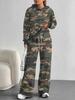 Сшитый tie-dye европейский и американский повседневный костюм с длинным рукавом женский худи с капюшоном и брюки комплект из двух предметов