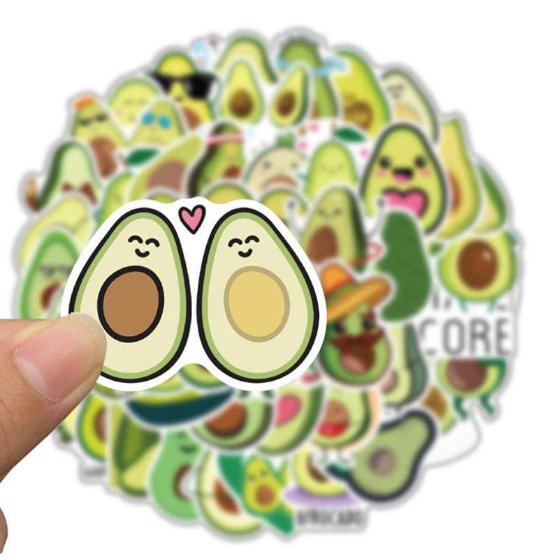 50 шт. мультяшные наклейки авокадо гитара чемодан ноутбук шлем граффити наклейка