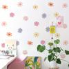 Boho Daisy Flowers Colorful White Watercolor Wall Stickers for Kids Room Wall Decals Baby Nursery Home Decoration Girl Bedroom