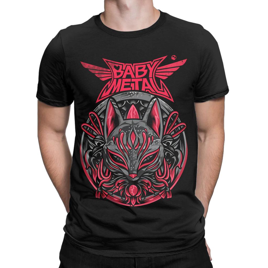 Babymetal World Tour 2026 Mens T Shirt Funny Tee Shirt Short Sleeve Round Collar TShirts 100 Cotton 4XL 5XL 6XL Clothing
